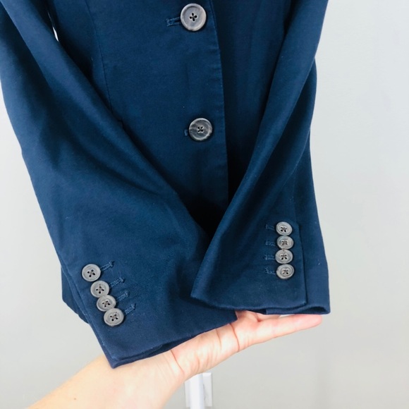 J. Crew Blazer Navy Blue Size 2 - Picture 5 of 8